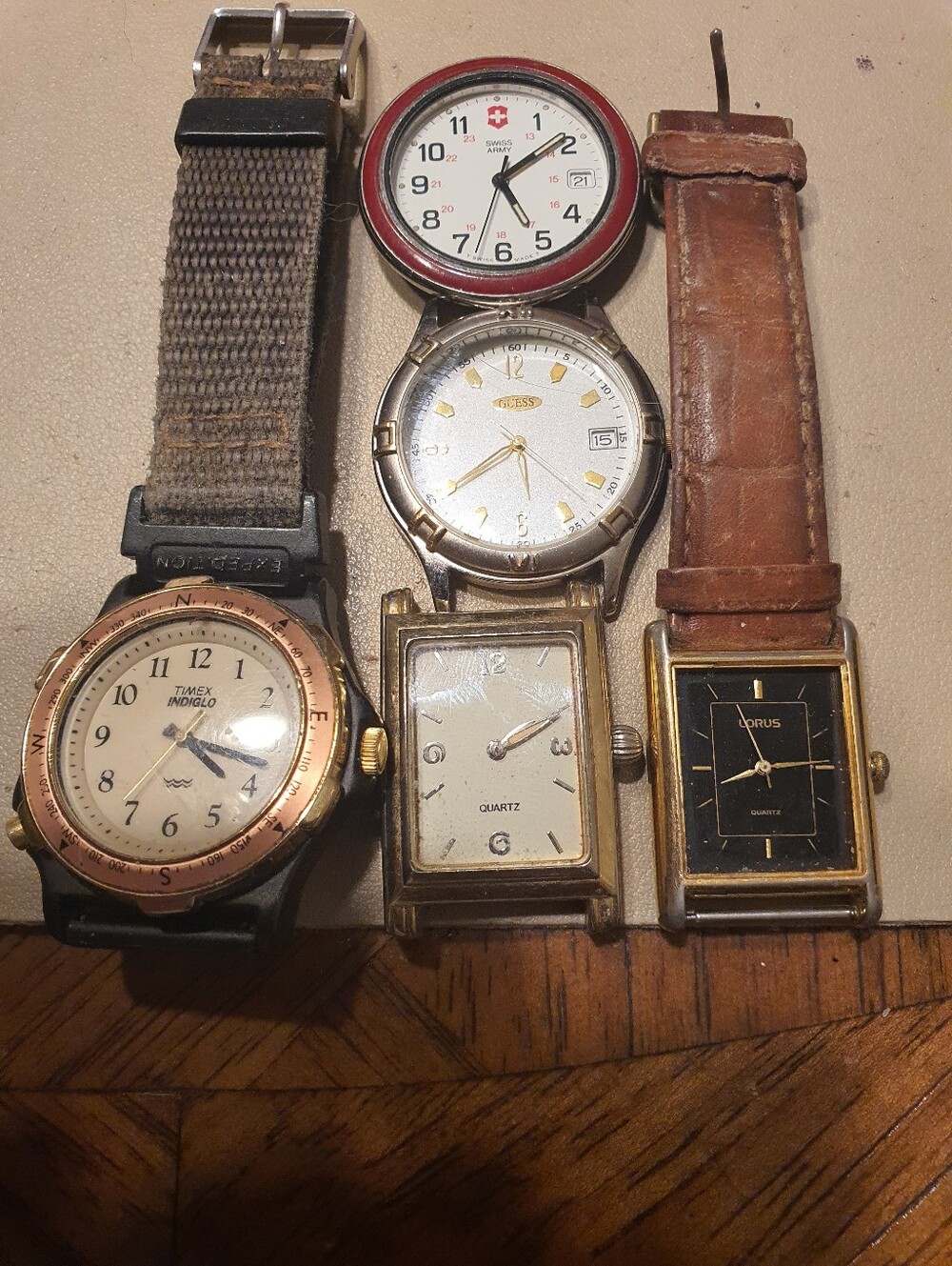 10/$20 Lot Of 5 Men's Watches For Parts Or Repair #3